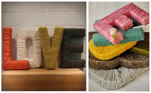 Yarn Wrapped Letter Inspiration