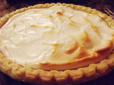 Ray and Krista's lemon meringue pie