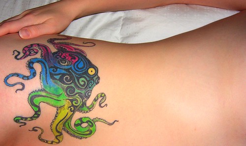 squid tattoo art designs