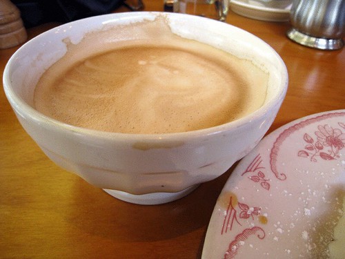 Latte at Rose's Cafe, SF