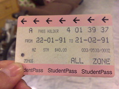 My old student transit card