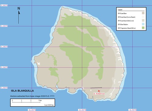 Isla Blanquilla - EVS Marplot Map (1-62,500)