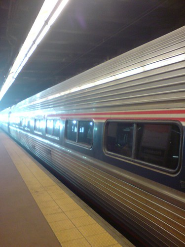 AMTRAK train in 30th Street Station