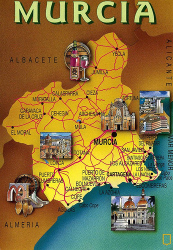 Murcia map por postcardiva81.