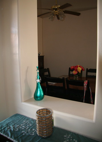 Looking in Dining room from cute little cut out by front door