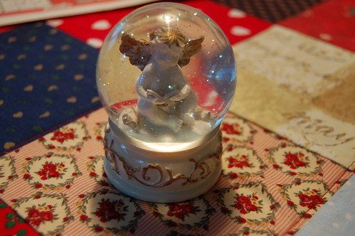My wee snowglobe with an angel inside