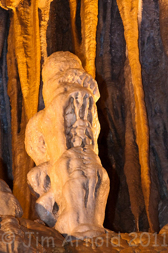 Figure in Lake Shasta Caverns