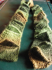Finished: Leafy Shag scarf