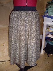 Mum's spring floral skirt