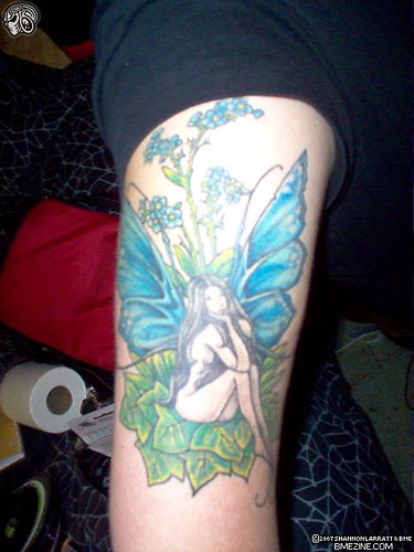 Blue Sexy Fairy Tattoo Gallery