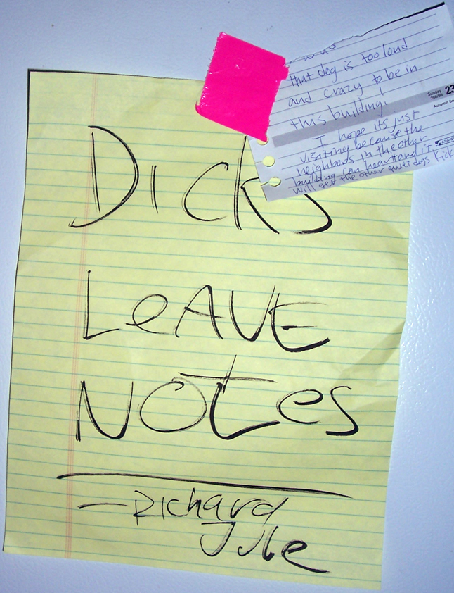 DICKS LEAVE NOTES