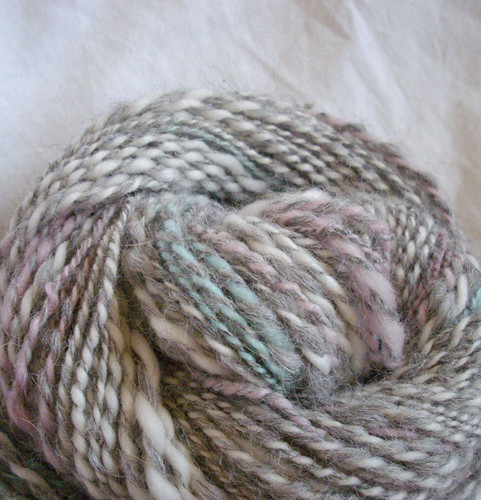 Pam and Jim - swirl of handspun yarn