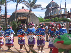 Zulu Woman dancing at uShaka