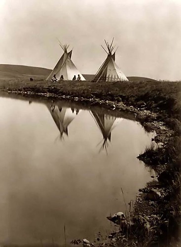 Tipis on the water