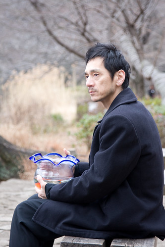 The Man (Takao Kawaguchi) is deep in contemplation