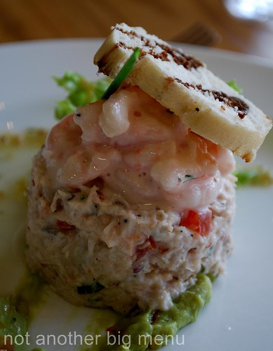 Bailbrook House Restaurant - Crab and tiger prawn salad, lemon grass and ginger dressing
