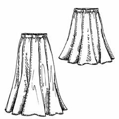 Gored skirts