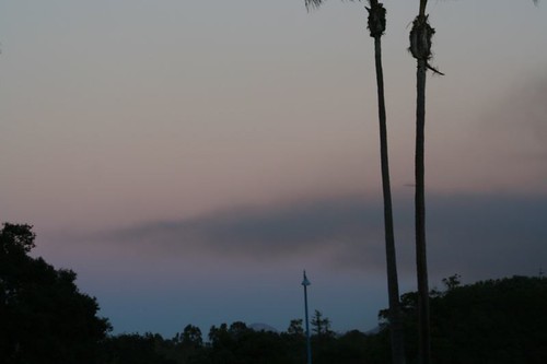 Smoke hangs over San Diego