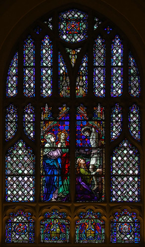 Saint Elizabeth, Mother of John the Baptist Roman Catholic Church in Saint Louis, Missouri, USA - stained glass window 1