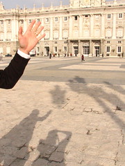 Saying Hi in the Center of the Palacio Real, Madrid
