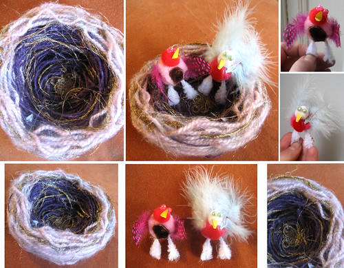 Lovebirds of a feather- Love nest- craftvdaycontest