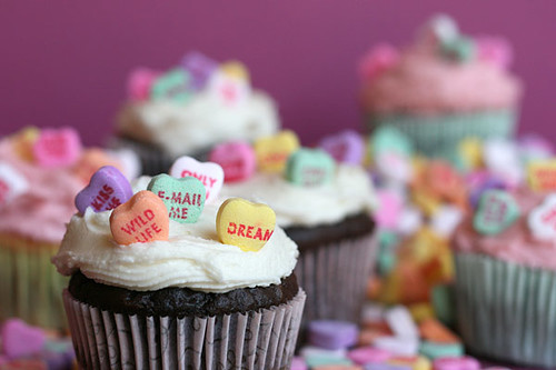 Candy Heart Cupcakes