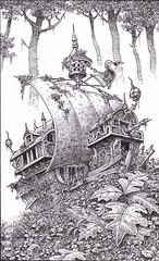 The  Stone Ship - An ancient flying ship has crash landed in the heart of the jungle and turned to stone.