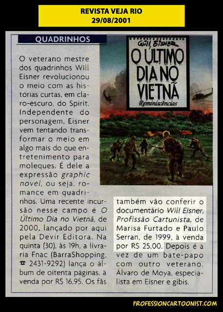 "O último dia no Vietnã" - Revista Veja Rio - 29/08/2001