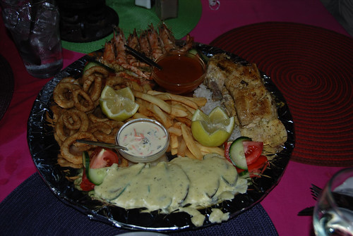 tasty seafood platter