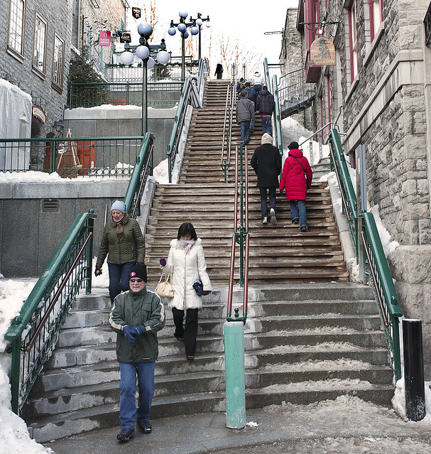 quebec dating agency.  this is the oldest stairway in Quebec City dating back to around 1635, 