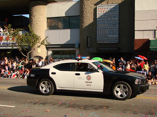 LAPD police car the Year of the Rat Chinese New Year parade
