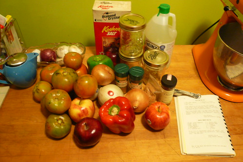 Green Tomato Relish ingredients