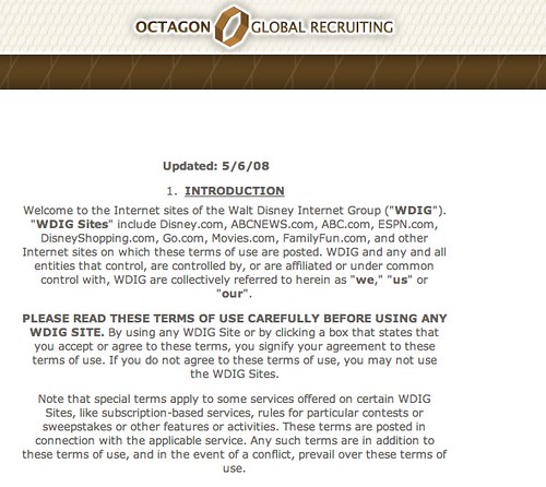 TOS From Lost's Octagonglobalrecruiting.com