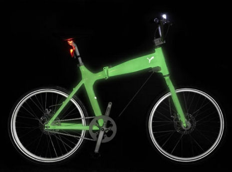 Glow in the dark Puma Urban Mobility bicycle