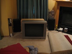 TV on the floor