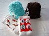 Newborn Stash Filler Set - 2 Plush Covers & 2 Embellished Prefolds