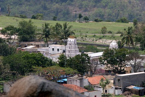 vidyA shankara swAmy temple from viewpoint