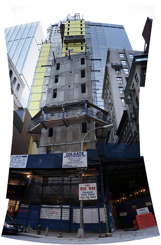 Dizzying construction project at Nassau and Maiden Lane