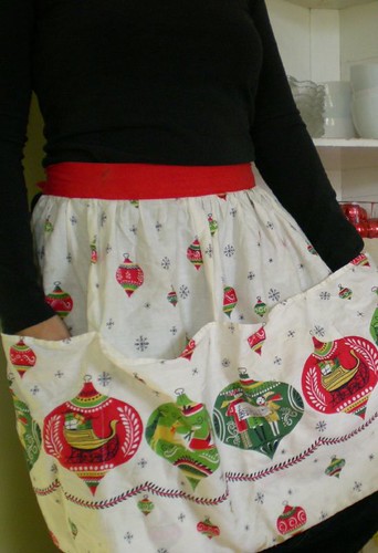 holiday ornament apron