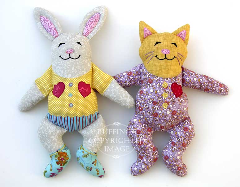 Huggy Bunny and Huggy Kitty by Elizabeth Ruffing