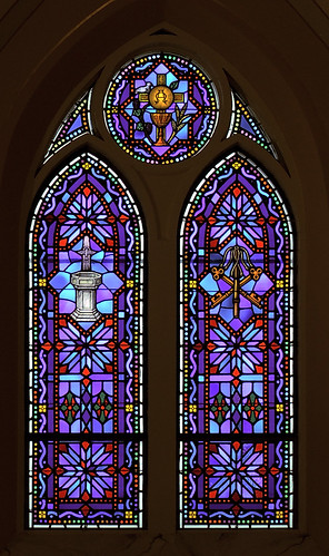 Saint Rose of Lima Roman Catholic Church, in De Soto, Missouri, USA - stained glass window