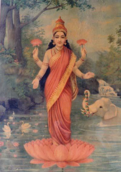 mahalakshmi goddess Painting