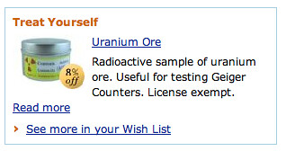 Amazon suggested purchase: Uranium!