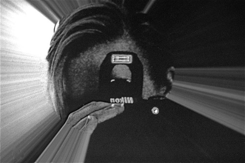 self-portrait, camera in camera