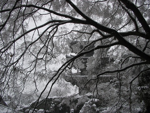 当麻寺（雪景色）-05