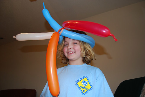 Grace with balloon hat