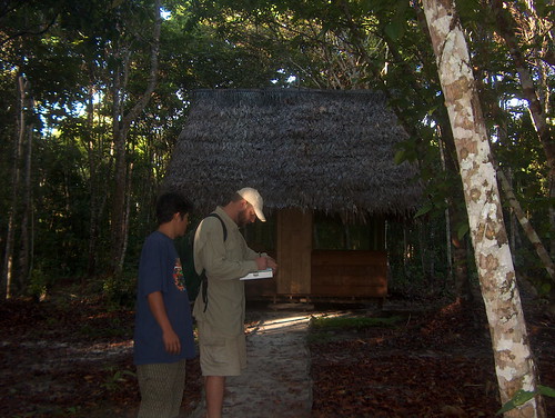 Julio & Martin on 1 of 30+ village huts