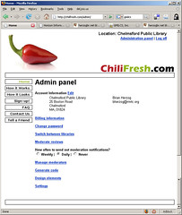 Chili Fresh Admin Panel