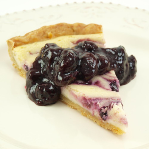 Lime and Blueberry Fromage Blanc Tart