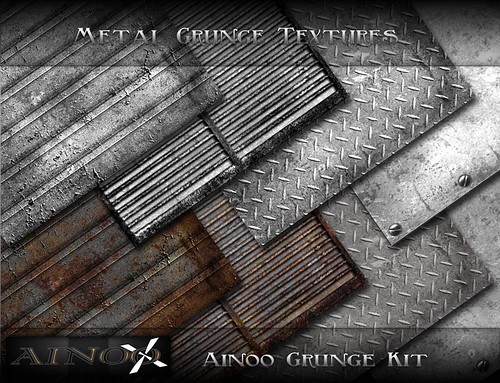 - Ainoo Grunge Kit - Metal Grunge Textures by Ainoo By Alexx Pelia